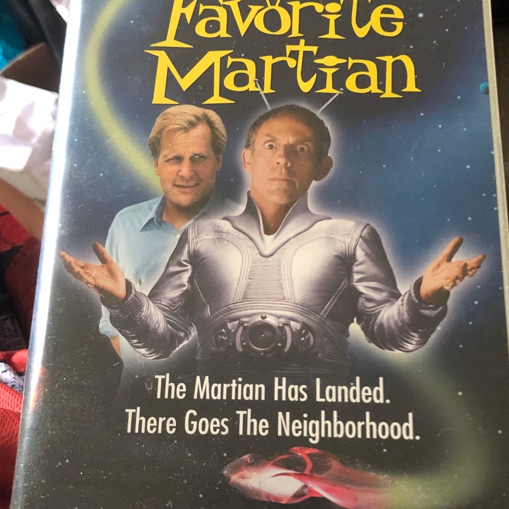 Disney Favorite Martian vhs Cover - Blue, Yellow, Silver